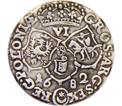  Монета орт 1682 Польша (копия), фото 2 