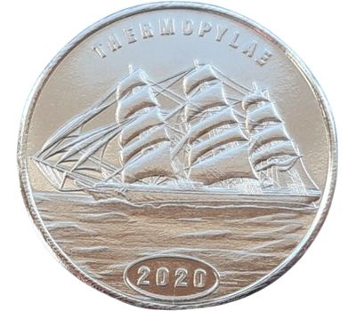  Монета 1 доллар 2020 «Парусник «Фермопилы» Остров Флорес, фото 1 
