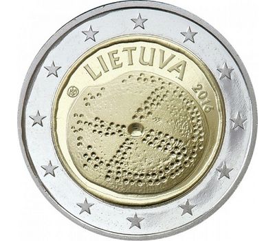  Монета 2 евро 2016 «Балтийская культура» Литва, фото 1 