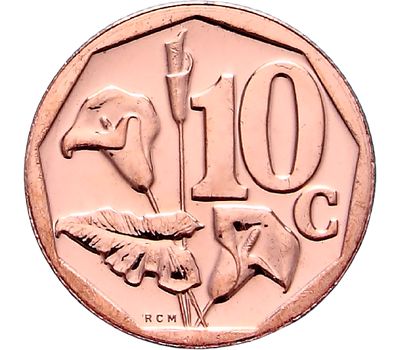  Монета 10 центов 2012 «Калла» ЮАР, фото 1 