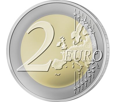  Монета 2 евро 2021 «Заповедник Жувинтас» Литва, фото 2 
