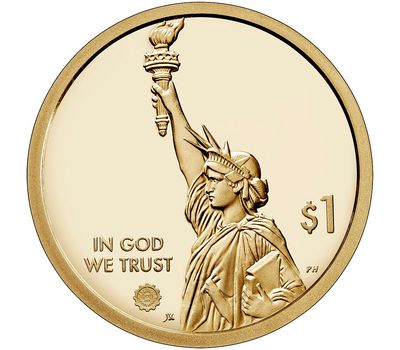  Монета 1 доллар 2021 «Первый государственный университет. Северная Каролина» D (Американские инновации), фото 2 