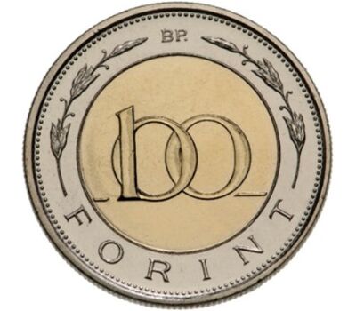  Монета 100 форинтов 2022 «Венгерский музей денег» Венгрия, фото 2 