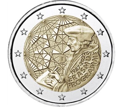  Монета 2 евро 2022 «35-летие программы «Эразмус» Германия, фото 1 