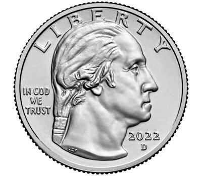  Монета 25 центов 2022 «Анна Мэй Вонг» (Выдающиеся женщины США) D, фото 2 