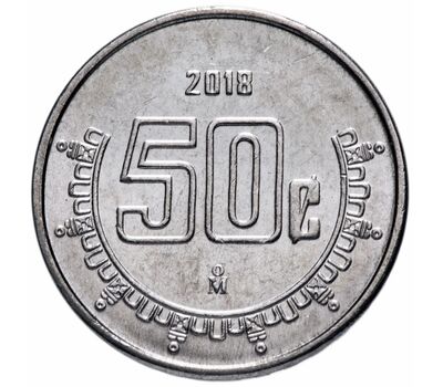  Монета 50 сентаво 2018 «Герб» Мексика, фото 2 