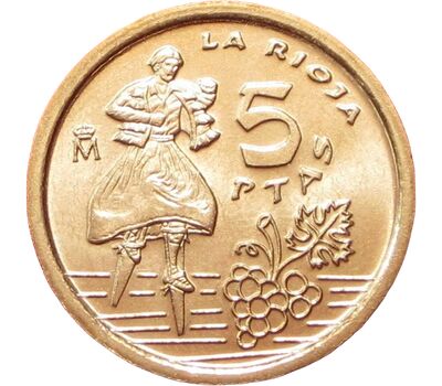  Монета 5 песет 1996 «Риоха» Испания, фото 1 