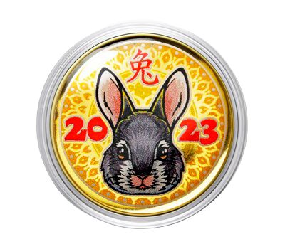  Монета 10 рублей «Год Кролика 2023», фото 1 