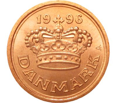  Монета 25 эре 1996 Дания, фото 2 