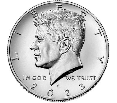  Монета 50 центов 2023 «Джон Кеннеди» США D, фото 1 