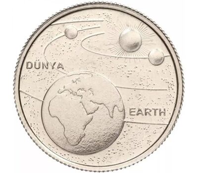  Набор монет 1 куруш 2022 «Планеты Солнечной Системы» Турция, фото 2 
