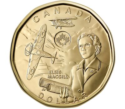  Монета 1 доллар 2023 «Элси МакГилл» Канада, фото 1 