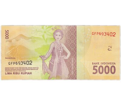  Банкнота 5000 рупий 2016 (2018) Индонезия Пресс, фото 1 