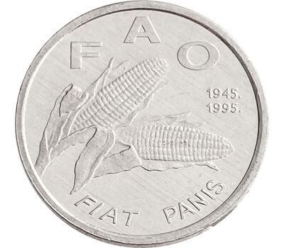  Монета 1 липа 1995 «ФАО — кукуруза» Хорватия, фото 1 