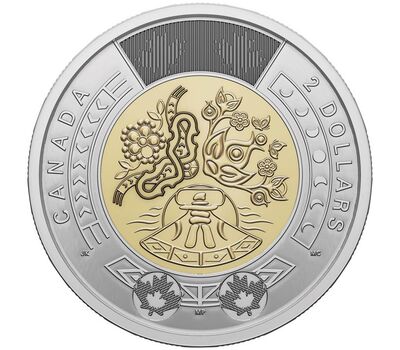  Монета 2 доллара 2023 «Национальный день коренных жителей» Канада, фото 1 