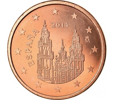  Монета 5 евроцентов 2014 Испания, фото 1 
