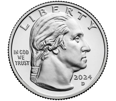  Монета 25 центов 2024 «Доктор Мэри Эдвардс» (Выдающиеся женщины США) D, фото 2 