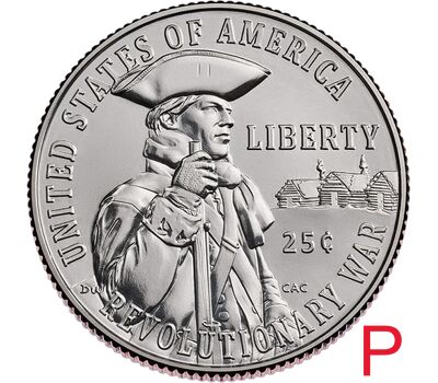  Монета 25 центов 2026 «Война за независимость» P, фото 1 