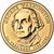  Монета 1 доллар 2007 «1-й президент Джордж Вашингтон» США (случайный монетный двор), фото 1 